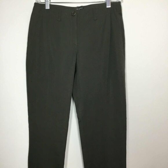 Peace of Cloth Military Brown Gorpcore Utility Side Zip Straight Leg Pants Sz 0 - Picture 2 of 8